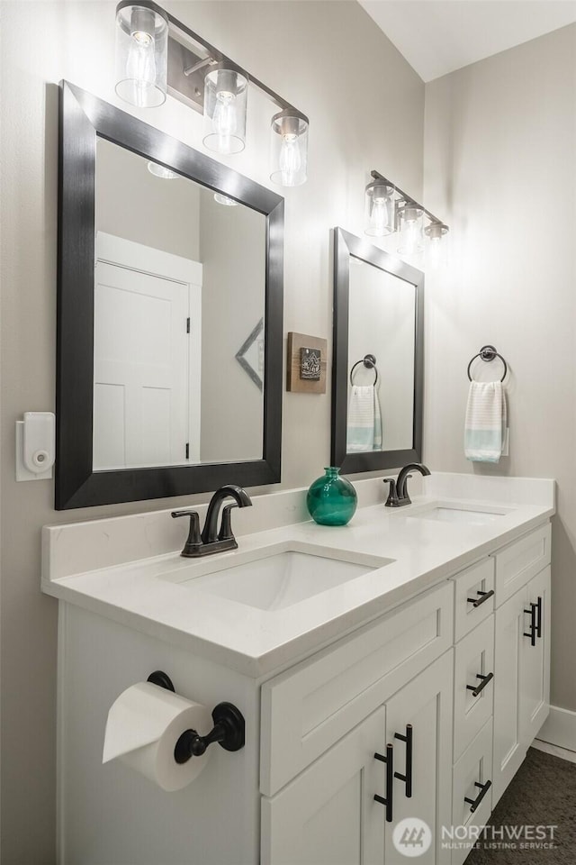 6321 Pony Pl, Maple Falls, WA 98266 - full bath with double vanity and a sink