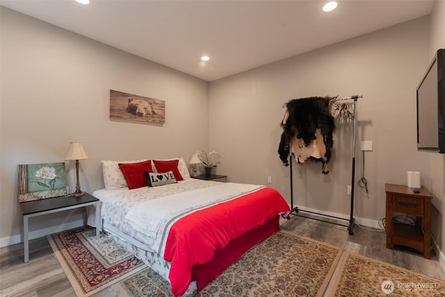 6321 Pony Pl, Maple Falls, WA 98266 - bedroom featuring recessed lighting, baseboards, and wood finished floors