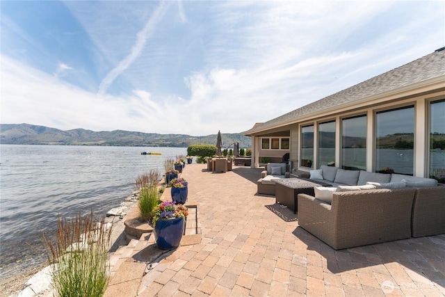 215 Wall St, Manson, WA 98831 - water view featuring a mountainous background