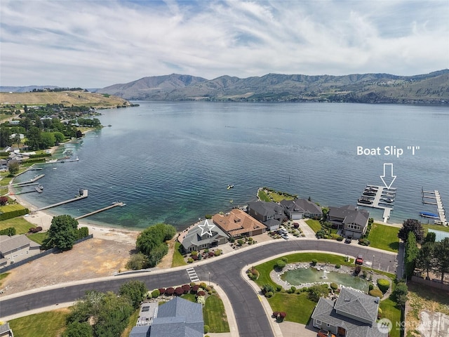 215 Wall St, Manson, WA 98831 - bird's eye view of a water and mountain view