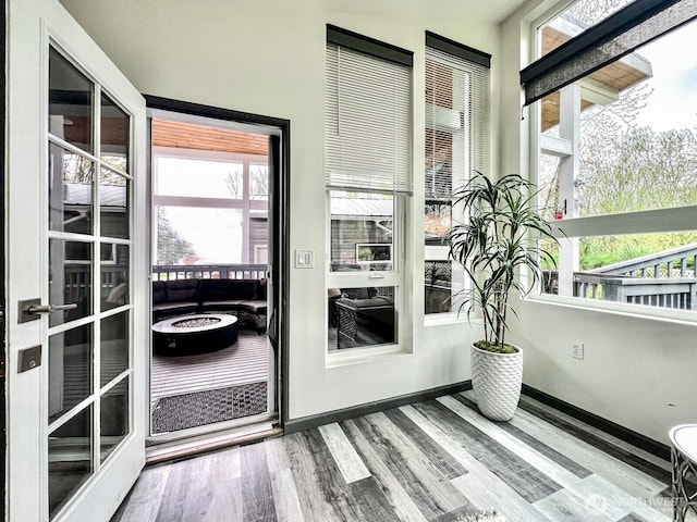 interior space featuring a wealth of natural light
