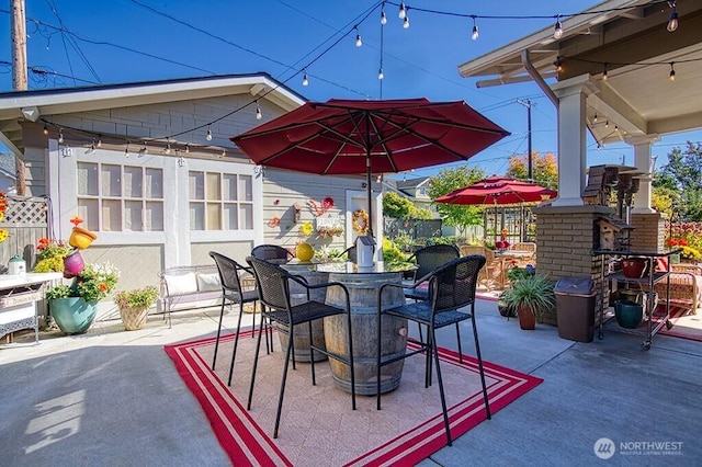 1305 10th St, Everett, WA 98201 - view of patio / terrace with a bar