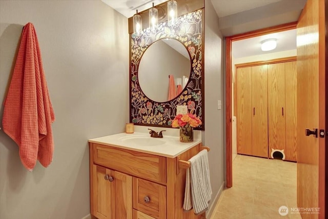 bathroom with vanity