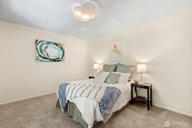 20817 29th Ave SE, Bothell, WA 98021 - bedroom with light carpet, baseboards, and a textured ceiling