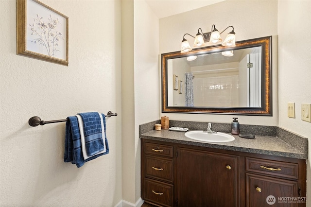 20817 29th Ave SE, Bothell, WA 98021 - bathroom featuring vanity and a shower with shower curtain