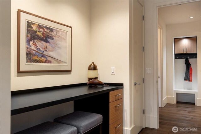 11116 SE 4th St, Bellevue, WA 98004 - hall with dark wood-type flooring