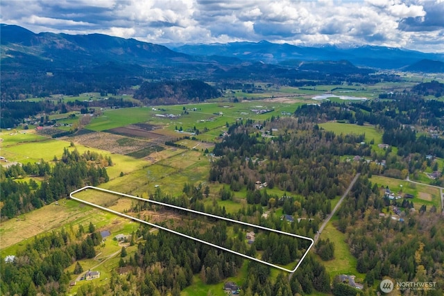 37902 278th Ave SE, Enumclaw, WA 98022 - bird's eye view with a mountain view