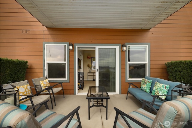 23154 Sunserra Loop NW Unit B15, Quincy, WA 98848 - view of patio / terrace with an outdoor living space
