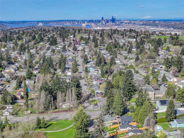 bird's eye view featuring a residential view