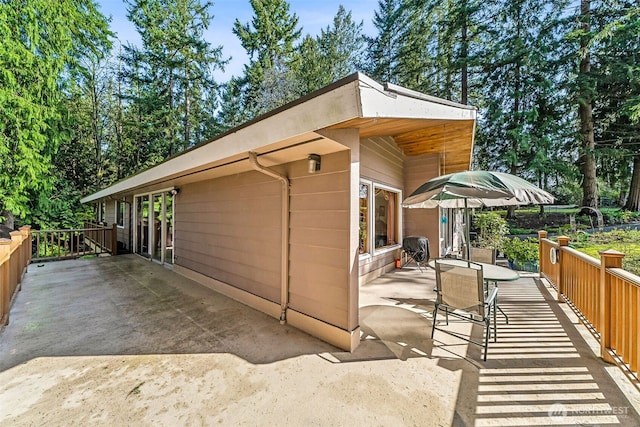 exterior space featuring a patio area