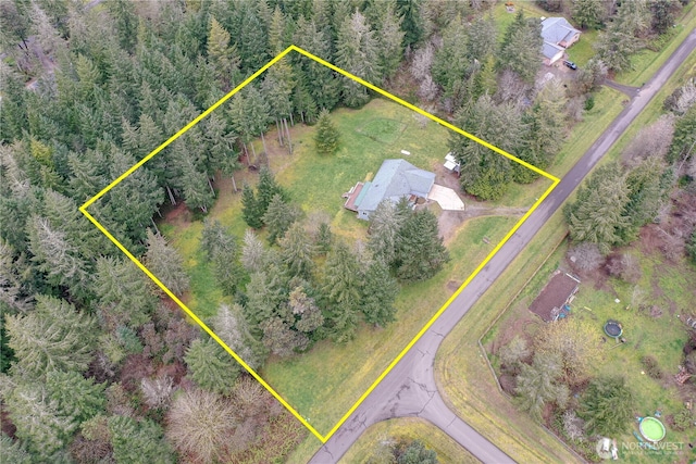 2822 200th Ave SW, Lakebay, WA 98349 - aerial view of property's location featuring property boundaries highlighted