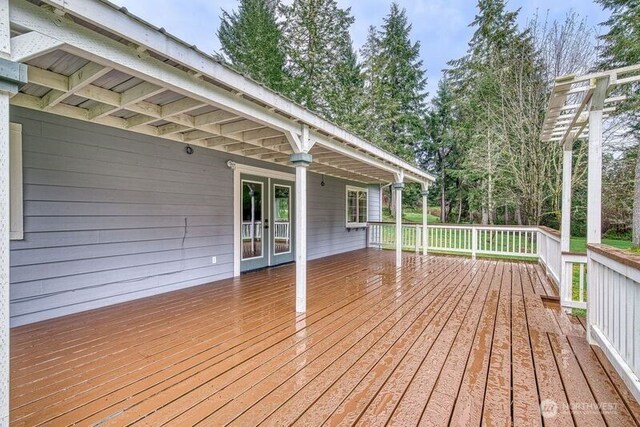 2822 200th Ave SW, Lakebay, WA 98349 - wooden terrace featuring french doors
