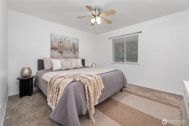 20210 La Paloma Dr E, Bonney Lake, WA 98391 - bedroom featuring carpet floors, baseboards, and a ceiling fan