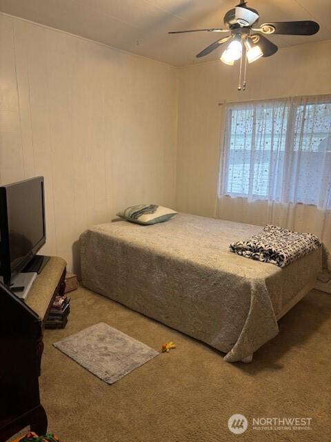 6210 105th Ave Court E Unit 67, Puyallup, WA 98372 - bedroom with a ceiling fan and carpet flooring