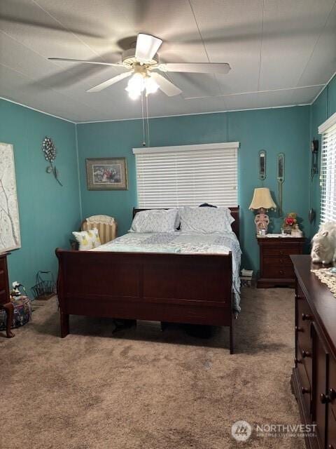 6210 105th Ave Court E Unit 67, Puyallup, WA 98372 - carpeted bedroom with a ceiling fan