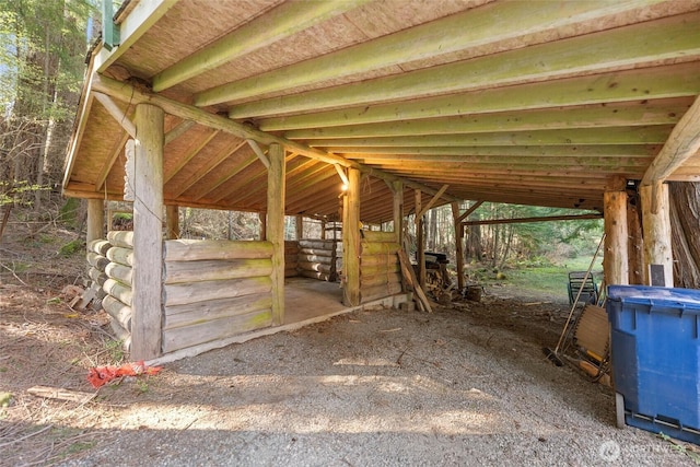 view of stable