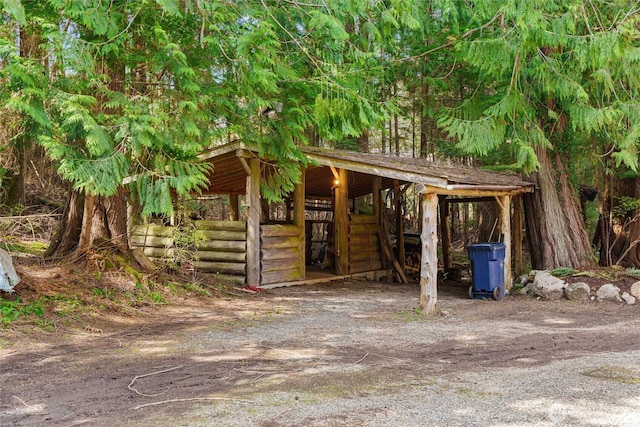 view of outbuilding featuring an outdoor structure