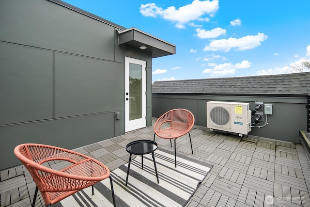 view of patio featuring ac unit