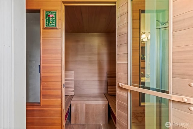 view of sauna / steam room
