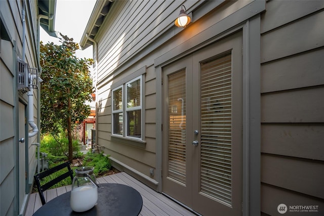 exterior space with a deck