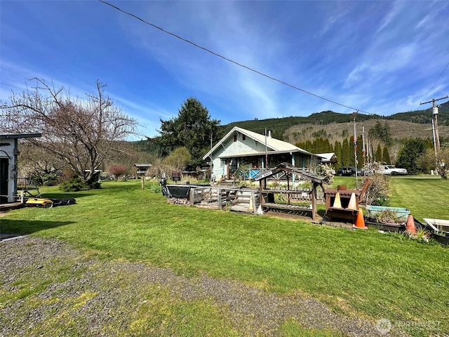 107 Martin Rd, Glenoma, WA 98336 - view of yard with a mountain view