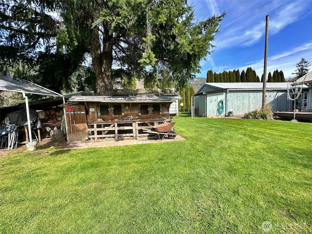 107 Martin Rd, Glenoma, WA 98336 - view of yard featuring an outdoor structure