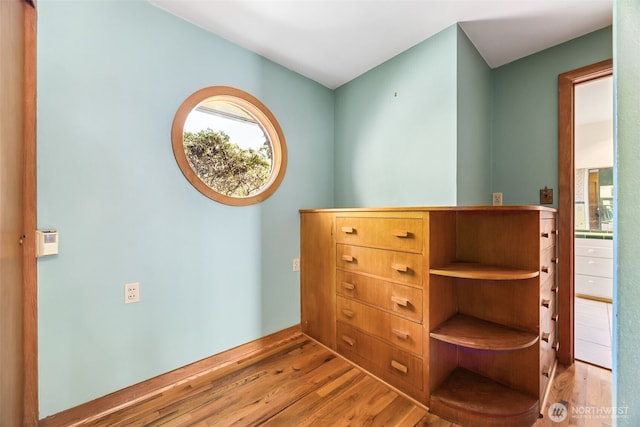 interior space featuring wood finished floors