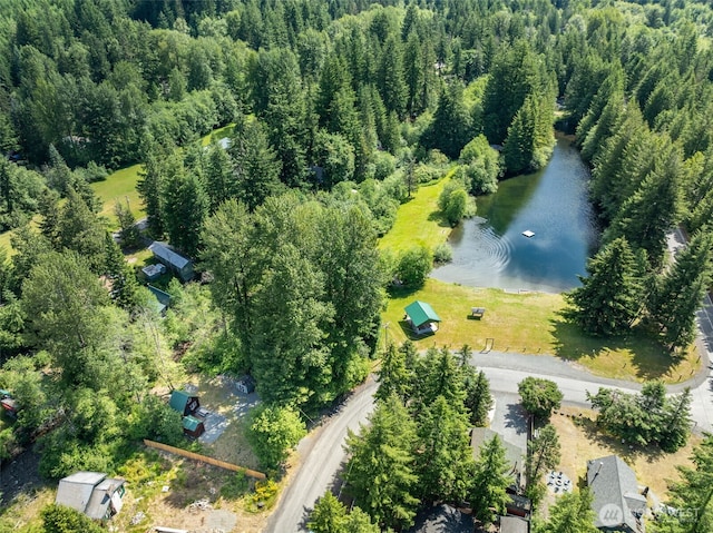 112 Mountain View Dr N, Ashford, WA 98304 - drone / aerial view featuring a water view