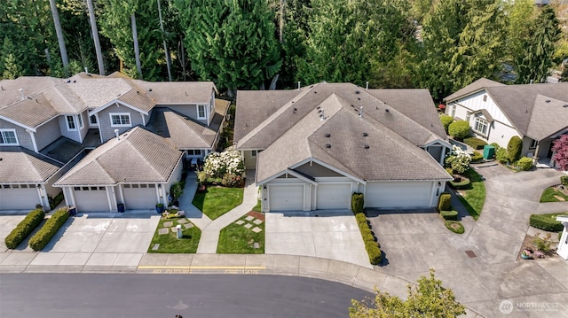birds eye view of property featuring a residential view