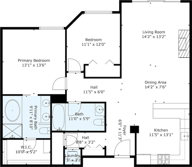 10047 Main St Unit 413, Bellevue, WA 98004 - room layout
