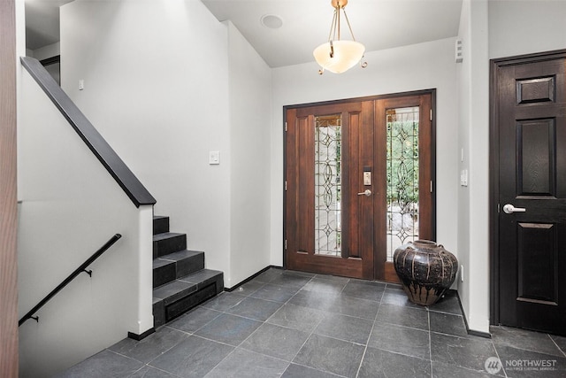 foyer entrance with stairway