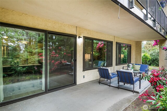 view of patio / terrace featuring an outdoor hangout area