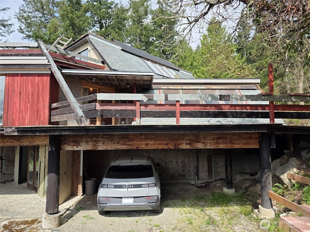 5612 Cape George Rd, Port Townsend, WA 98368 - back of property with a carport