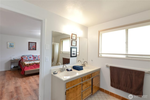 790 N Rhodefer Rd, Sequim, WA 98382 - full bathroom with double vanity and a sink