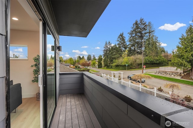 view of balcony