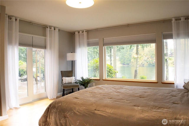 bedroom featuring multiple windows