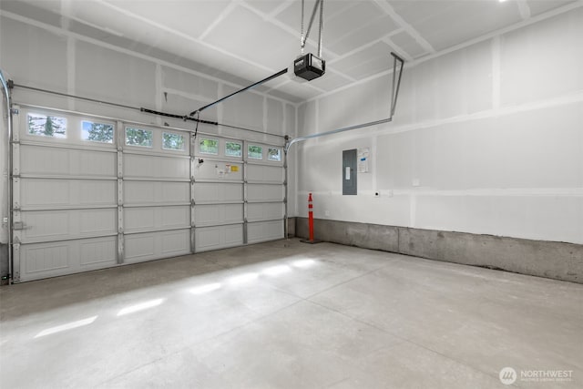 18116 83rd Ave NE, Kenmore, WA 98028 - garage featuring a garage door opener and electric panel