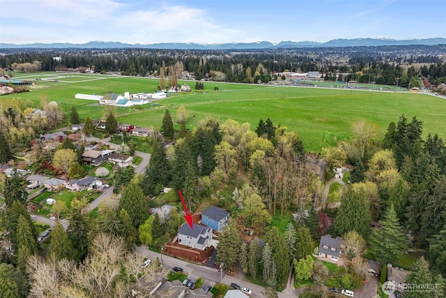 18116 83rd Ave NE, Kenmore, WA 98028 - drone / aerial view with a mountain view