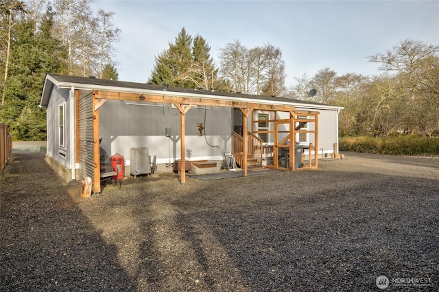 view of outdoor structure