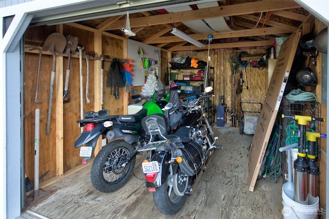 storage with a garage