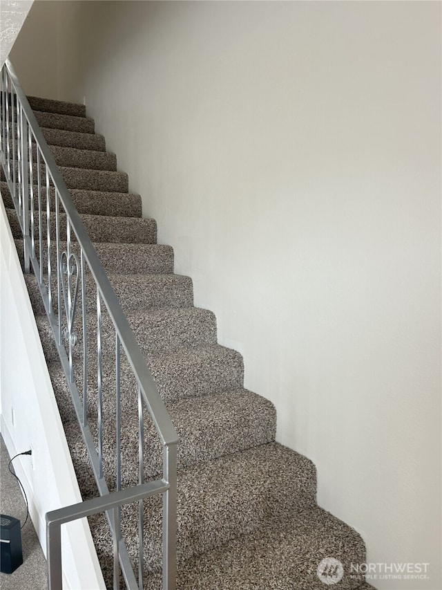 stairs with carpet