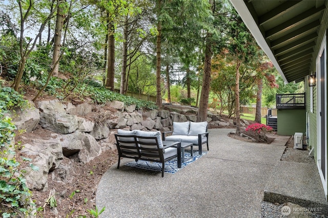 107 219th Pl SE, Bothell, WA 98021 - view of patio featuring an outdoor hangout area and fence