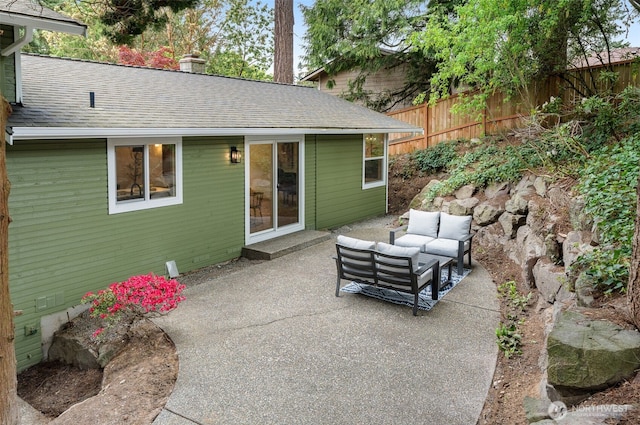 107 219th Pl SE, Bothell, WA 98021 - view of patio with fence and an outdoor living space