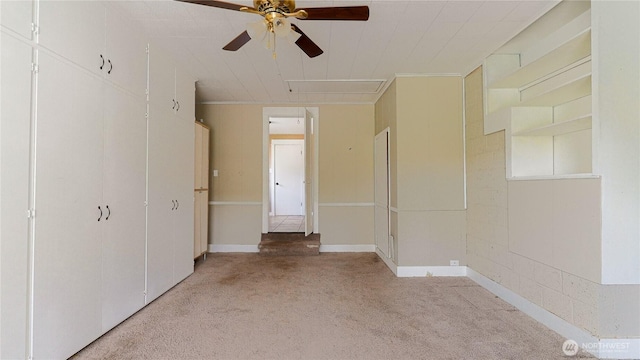 2125 N Highland St, Tacoma, WA 98406 - spare room featuring light carpet and a ceiling fan