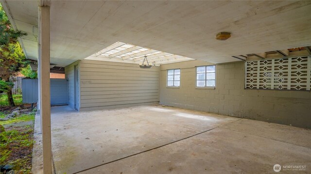 2125 N Highland St, Tacoma, WA 98406 - exterior space with concrete block wall