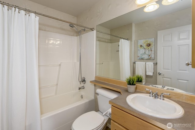 1231 148th Pl SE, Mill Creek, WA 98012 - full bath with shower / bath combo, toilet, and vanity