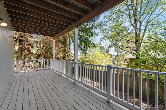 9376 Mercerwood Dr, Mercer Island, WA 98040 - view of wooden terrace