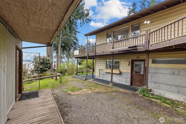 exterior space featuring a balcony
