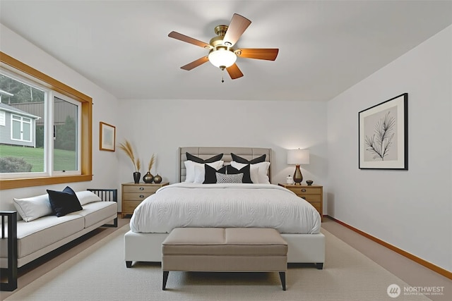 4019 Wexford Loop SE, Olympia, WA 98501 - carpeted bedroom featuring a ceiling fan and baseboards
