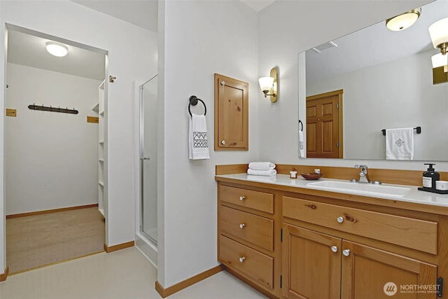 4019 Wexford Loop SE, Olympia, WA 98501 - full bathroom featuring a stall shower and vanity